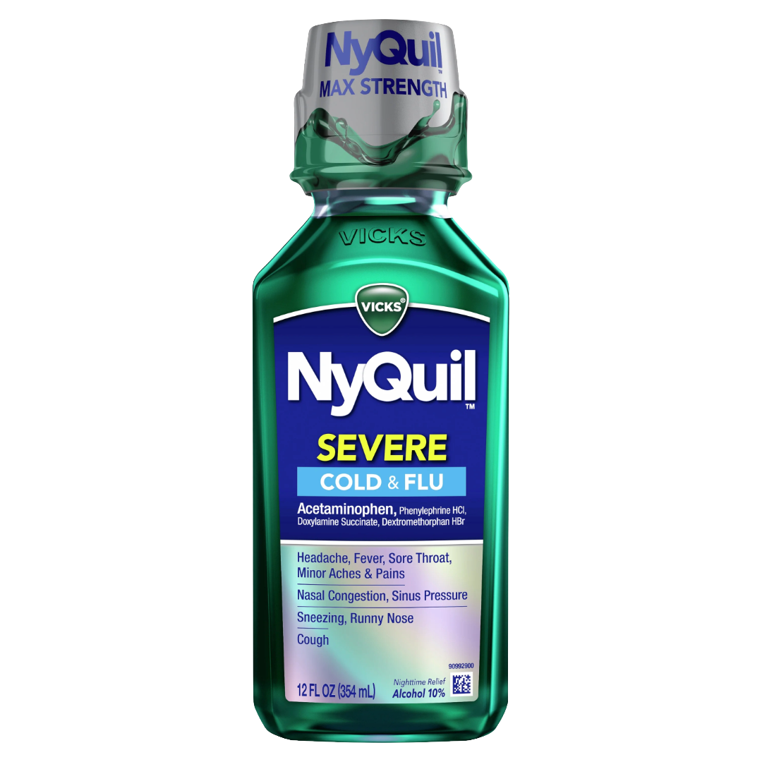 VICKS NyQuil Severe Cold &amp; Flu 12fl oz