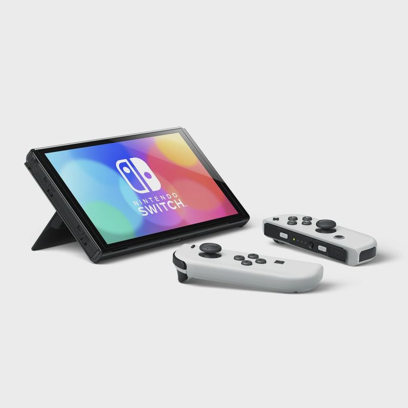 Nintendo Switch with White Joy-Controller