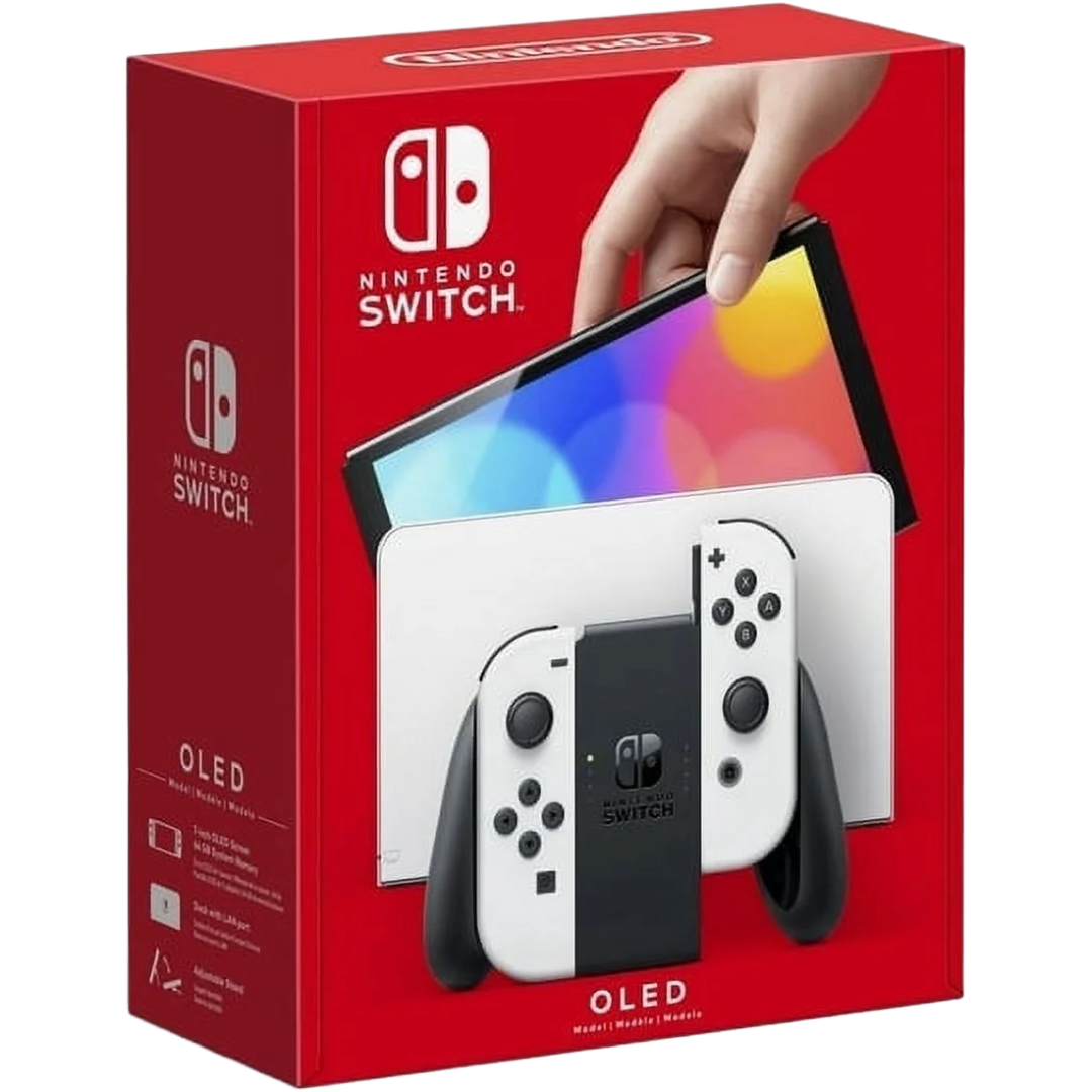 Nintendo Switch with White Joy-Con