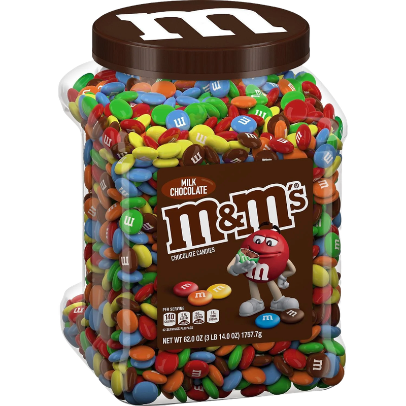 M&amp;M's Milk Chocolate 62oz Jar