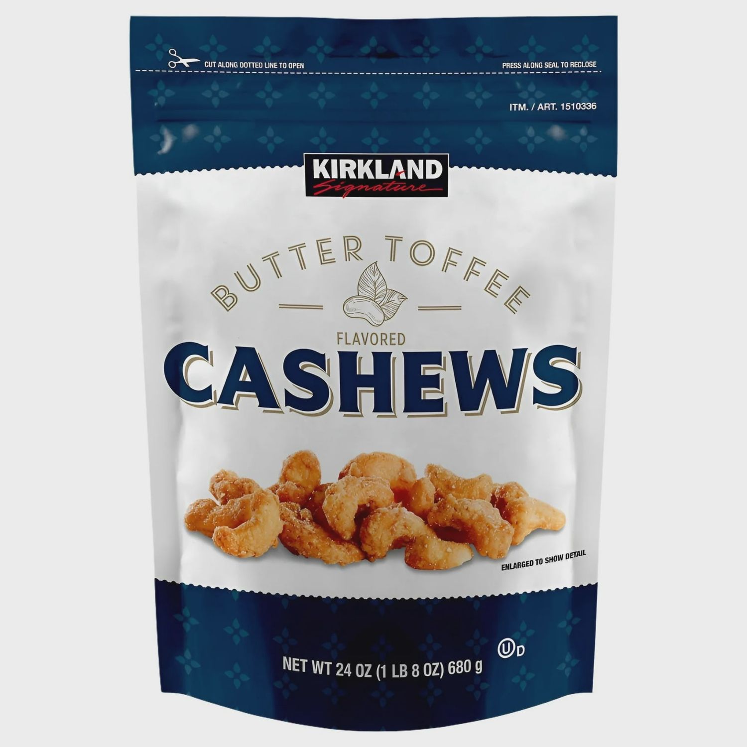Kirkland Butter Toffee Cashews 24oz