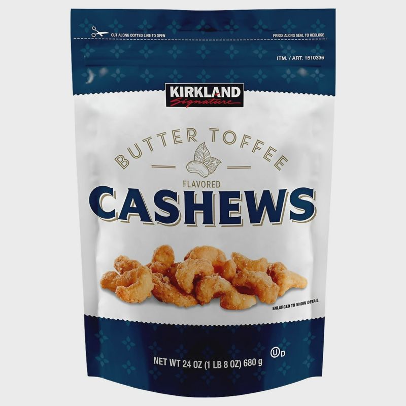 Kirkland Butter Toffee Cashews 24oz