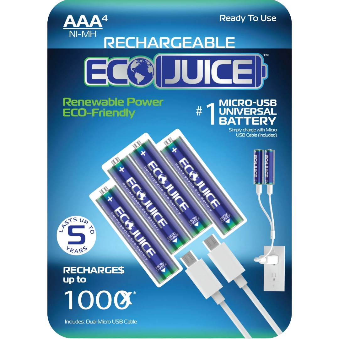 ECO JUICE Rechargeable AAA