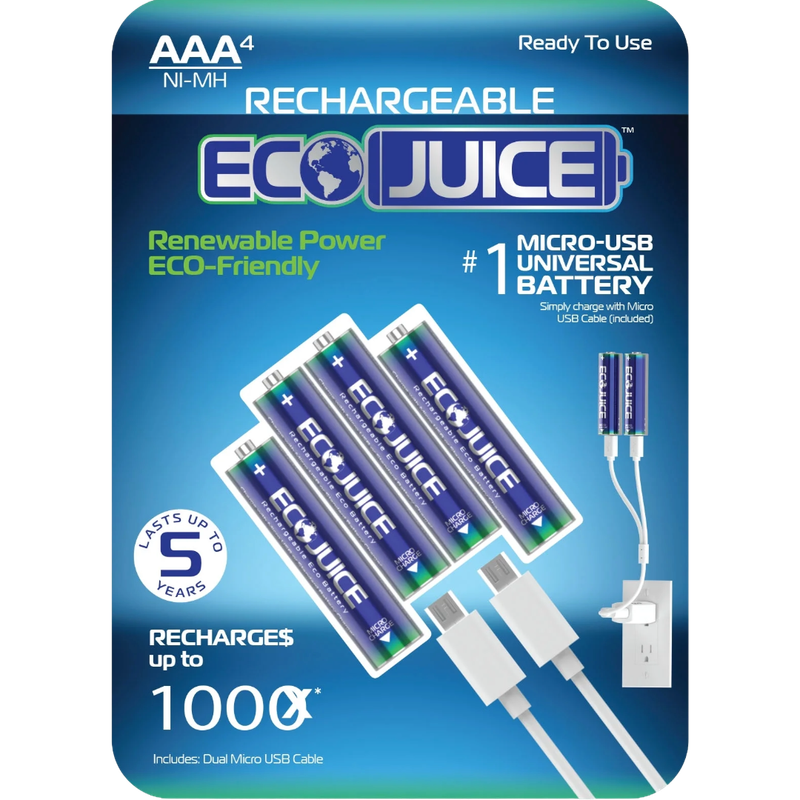 ECO JUICE Rechargeable AAA