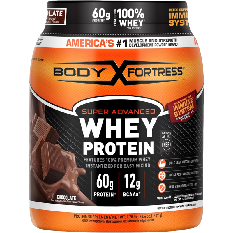 Body Fortress 100% Whey Protein Chocolate 1.78lbs