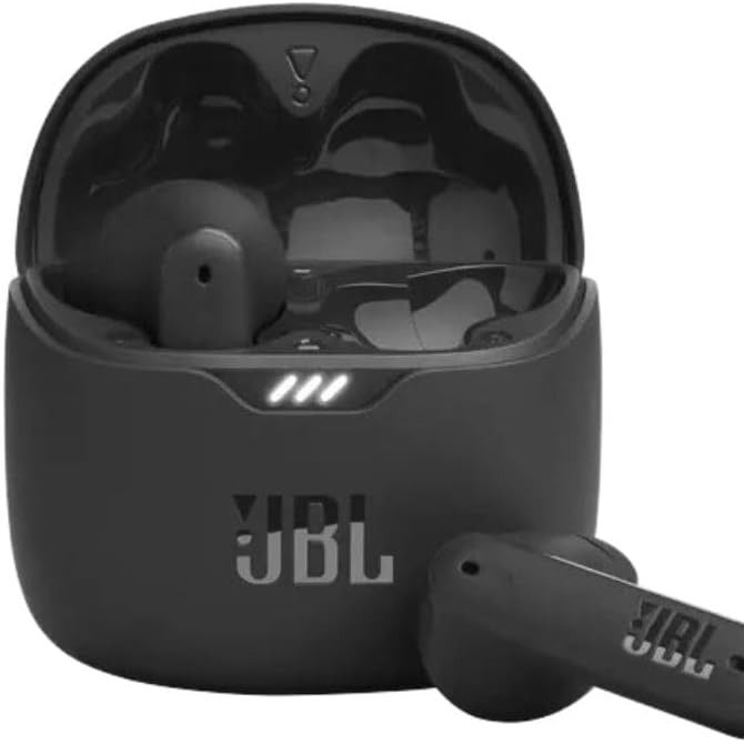 JBL Tune FLEX Pure Bass Zero Noise  Earbuds, Color: Black