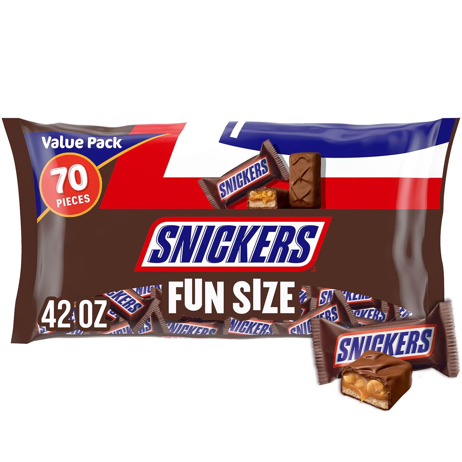 Snickers Fun Size 70ct 42oz, Size: 1190.7