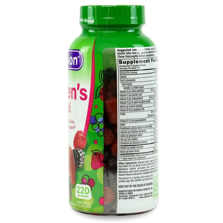 VitaFusion Women's Multi 220 Gummies, Size: 220gummies, Type: berries