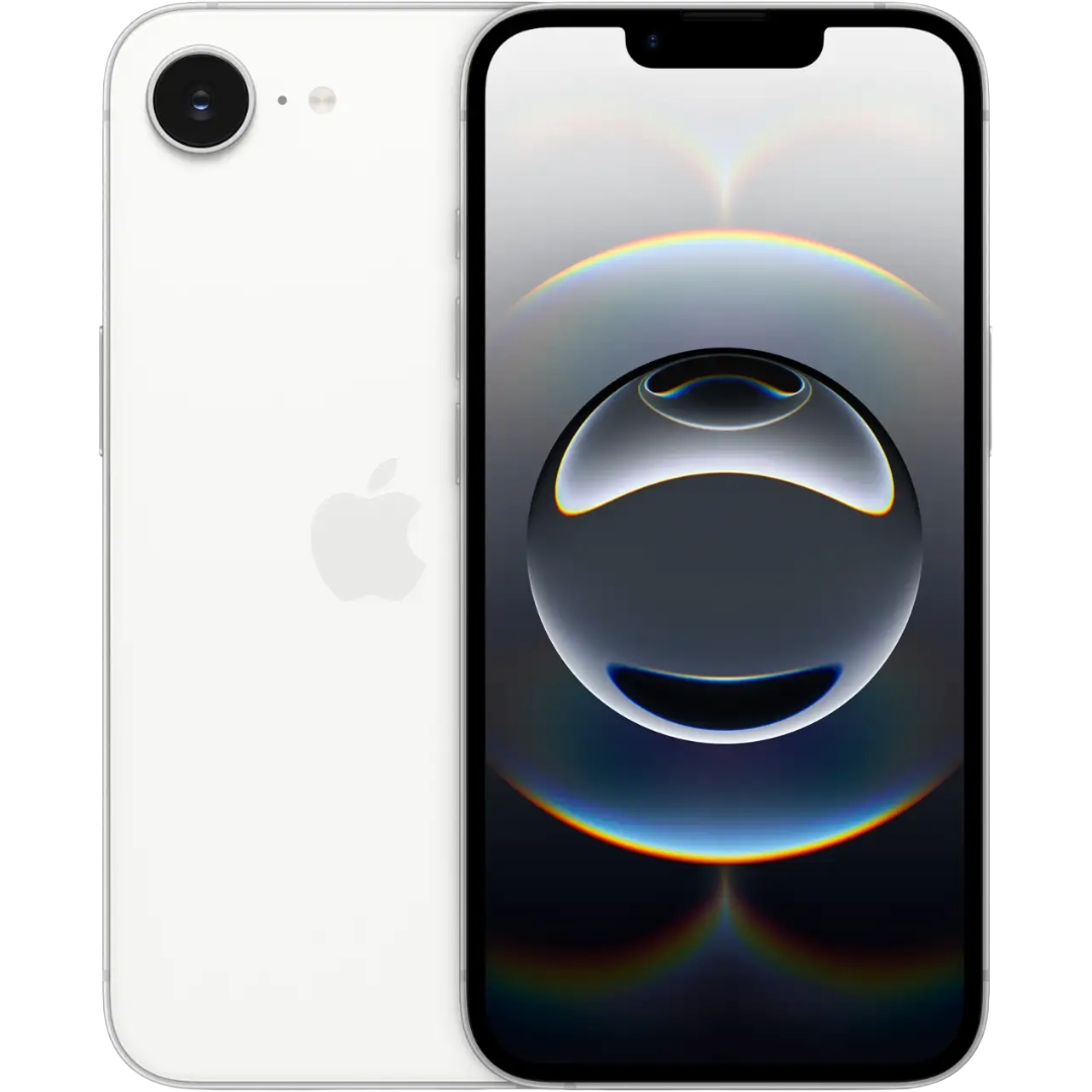 Apple iPhone 16e with Sim Card Slot, Size: 128GB, Type: White