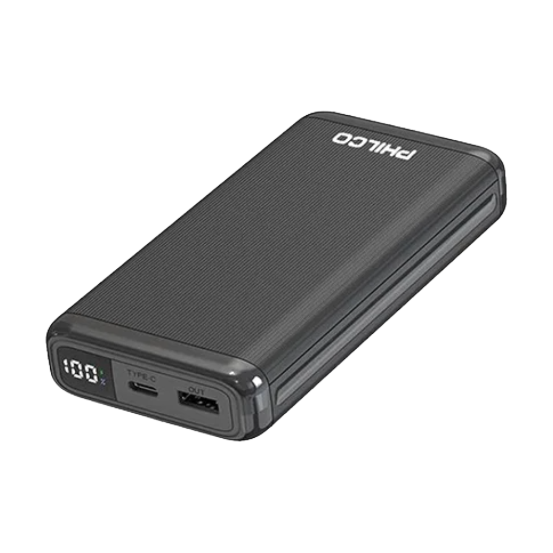 PHILCO Universal Power Bank 20.000mAh 22.5W, Color: Black