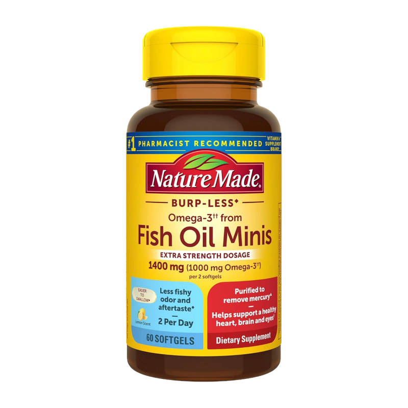 Nature Made Fish Oil Minis 1400mg 60 softgels