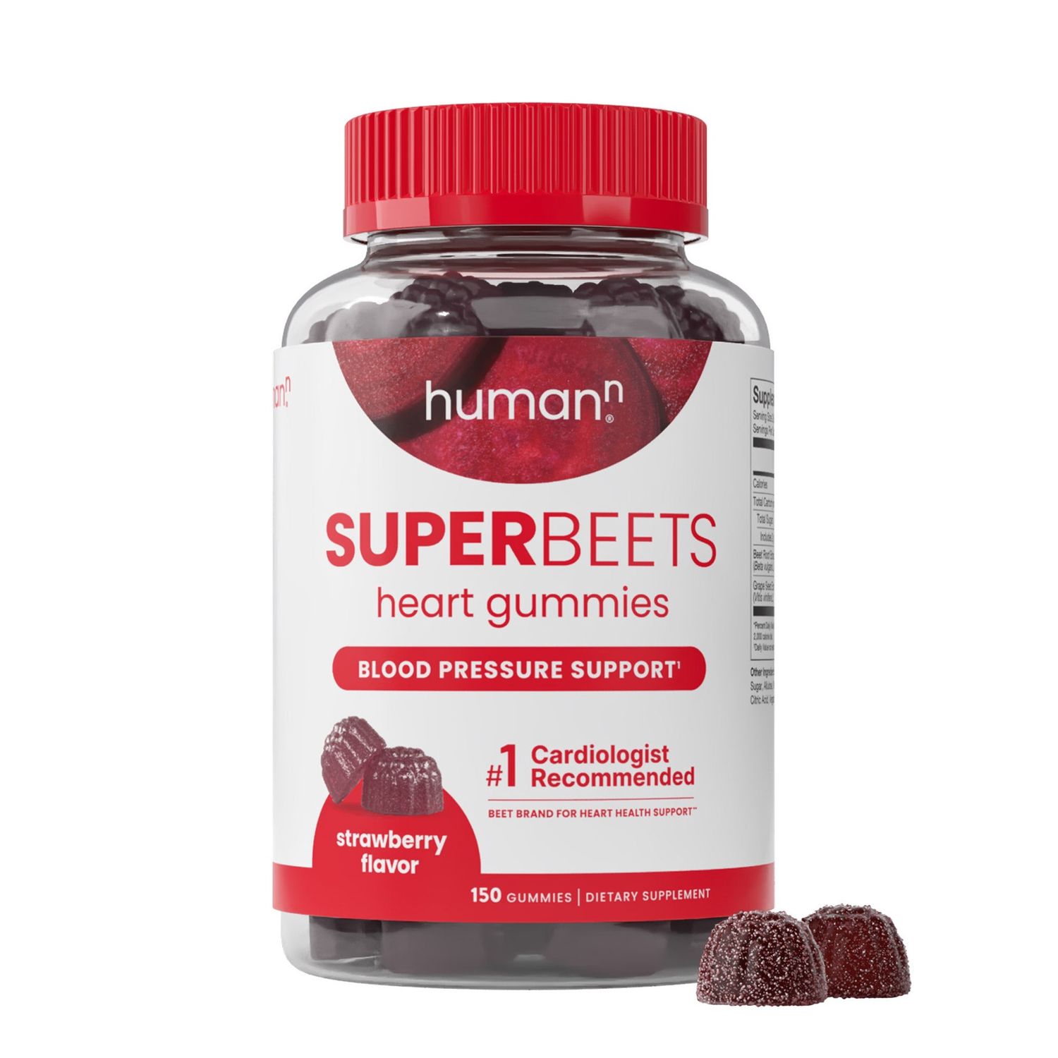 Humann Super Beets 150 Heart Gummies