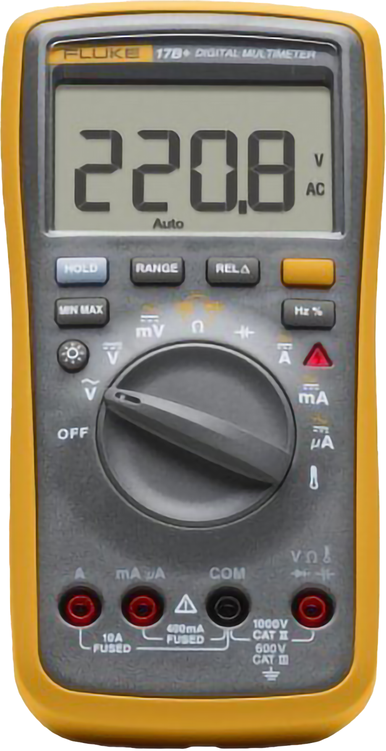 Fluke 600V CATIII Digital Multimeter with Temperature/Frecuency 17B+