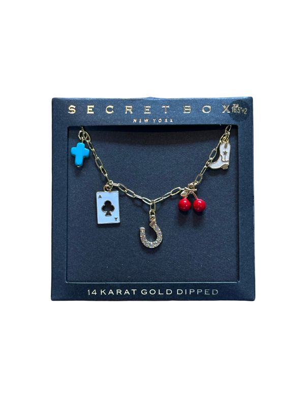 Sweet Honey Secret Box Charm Necklace