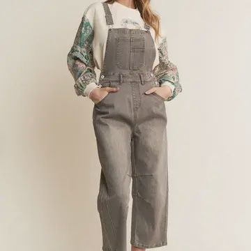 Ankle Cropped Overalls
