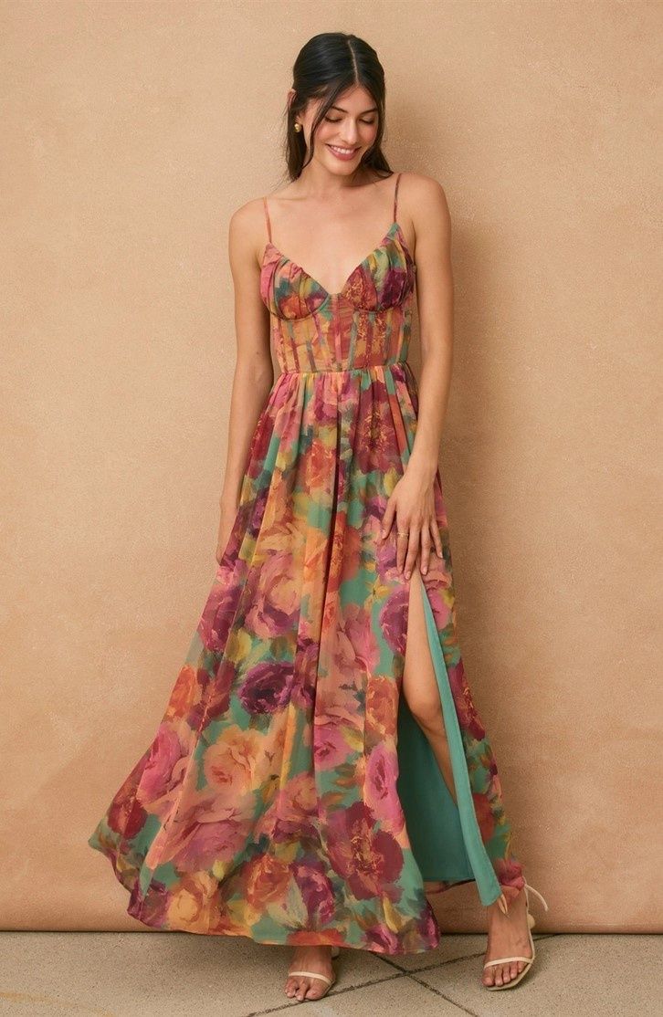 Dreamy Parisian Floral Dress