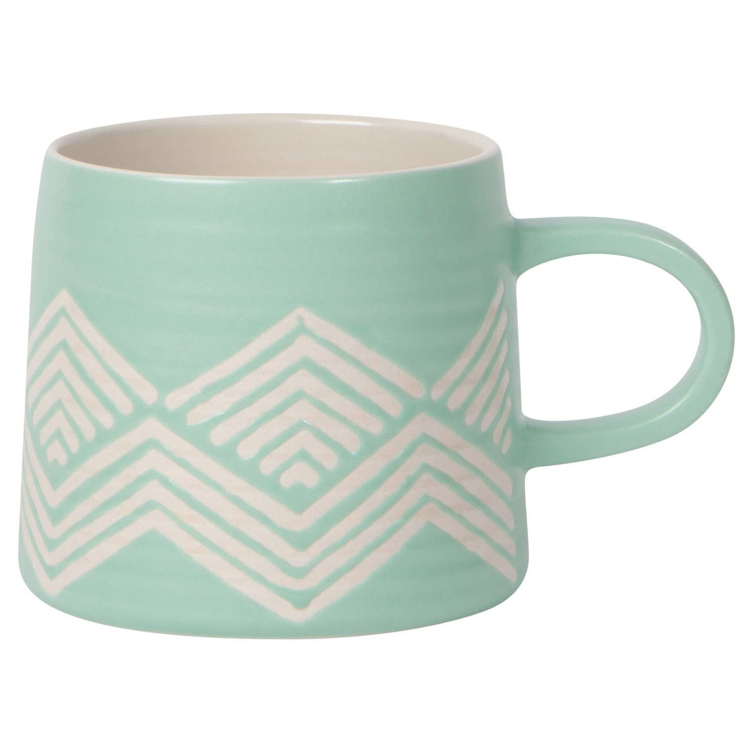 Danica Studio Mint Imprint Stoneware Mugs 12 oz