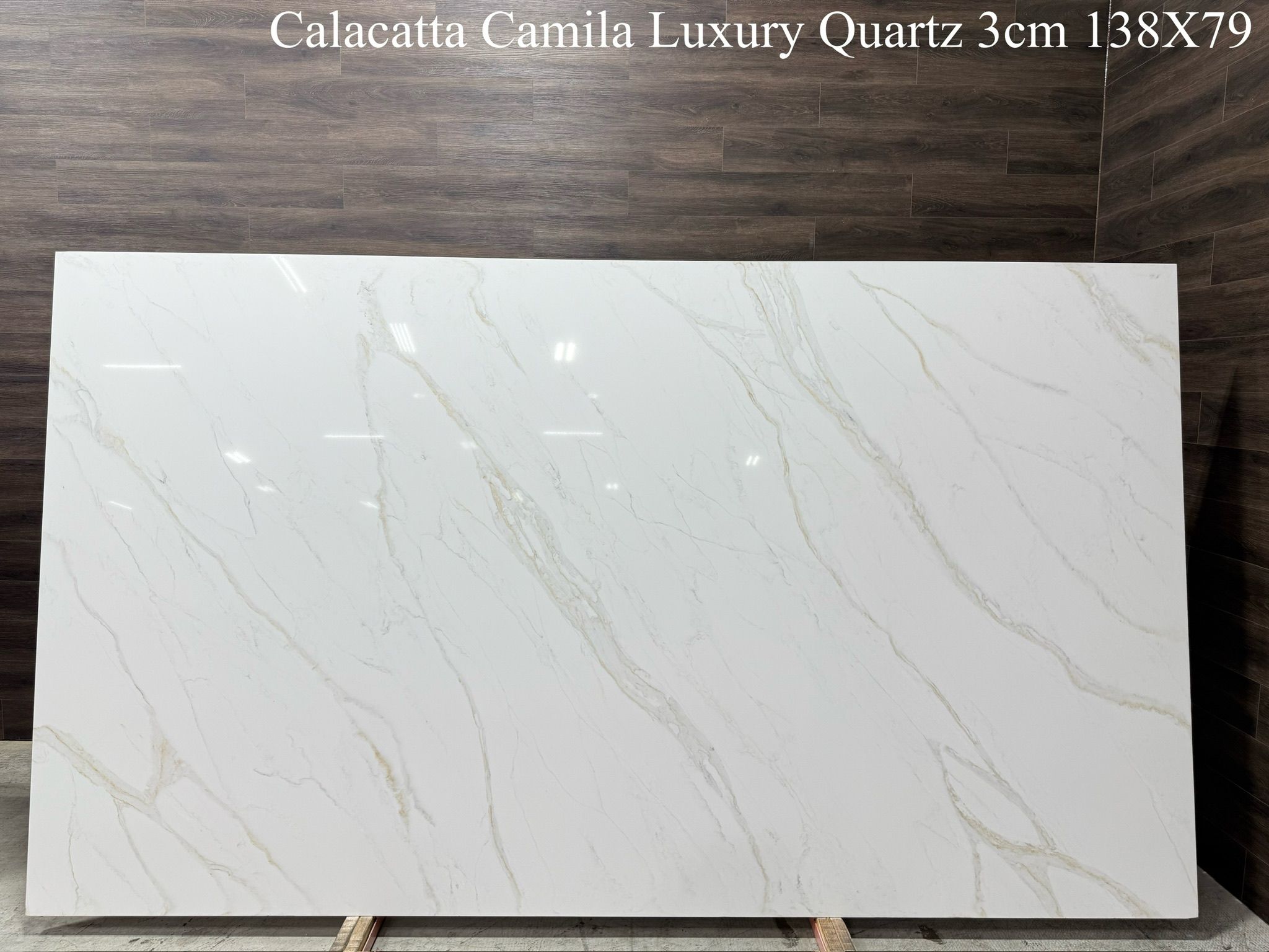 Calacatta Camila Luxury Quartz Super Jumbo
