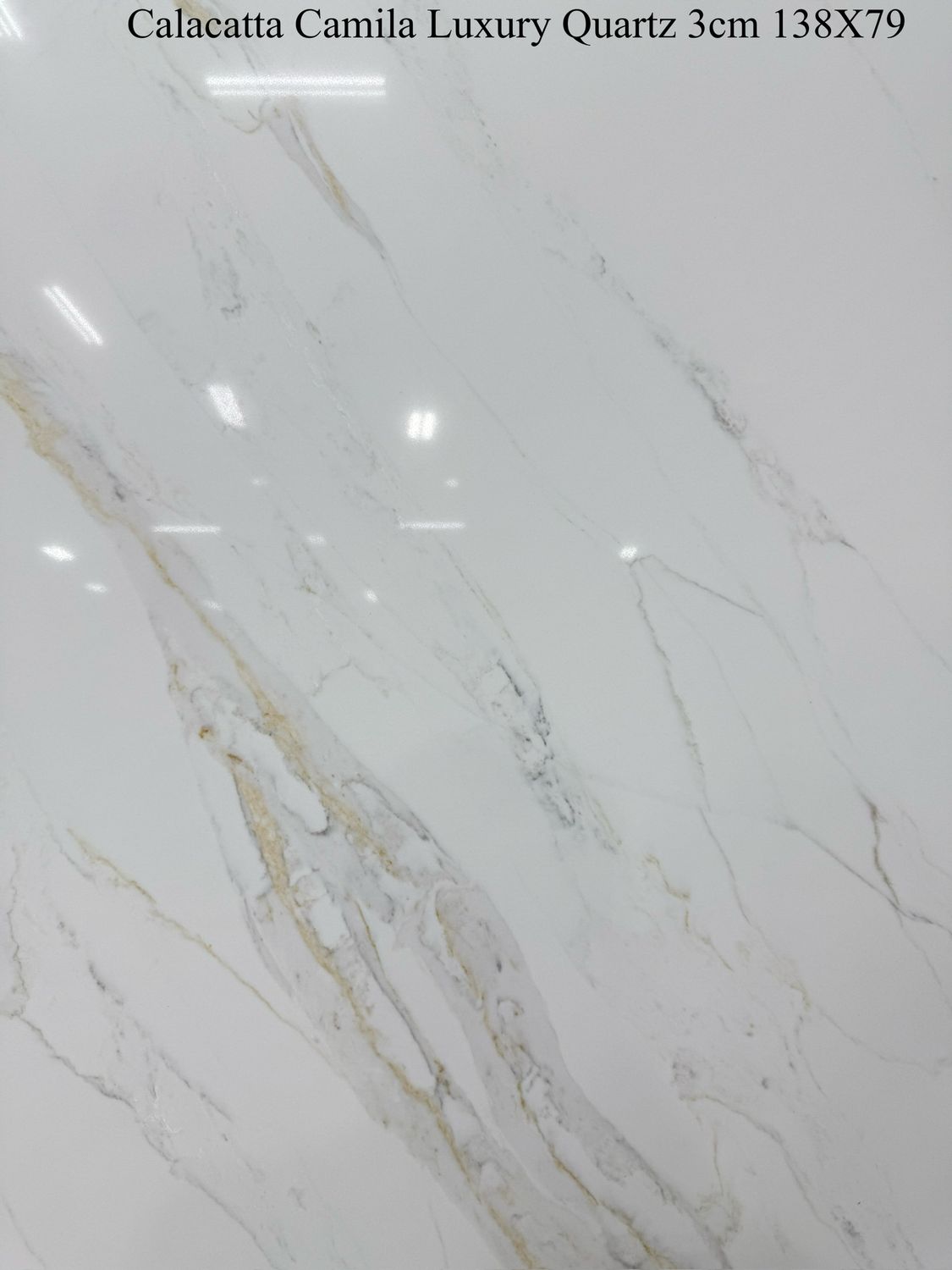 Calacatta Camila Luxury Quartz Super Jumbo