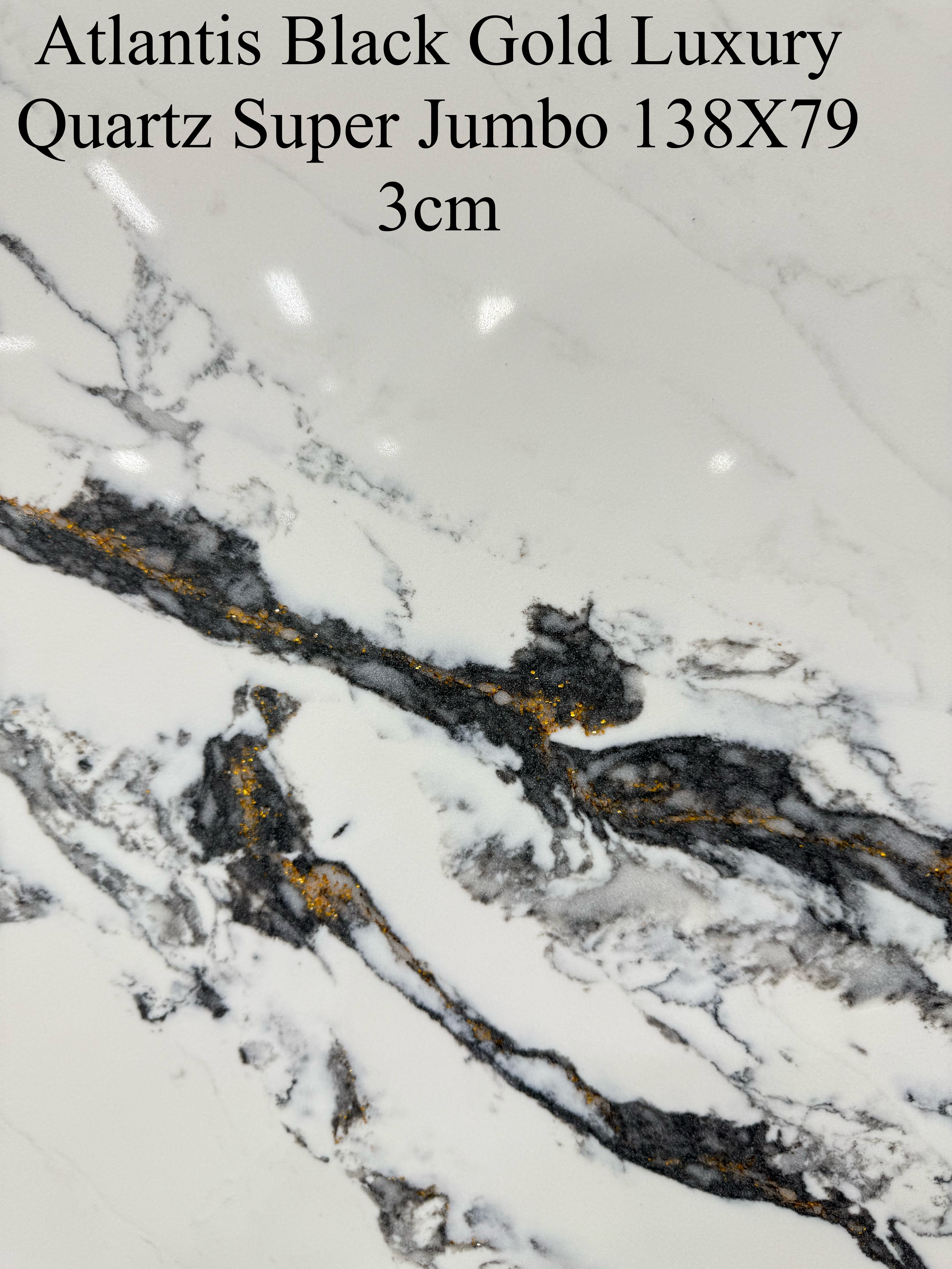 Atlantis Black Gold Luxury Quartz Super Jumbo