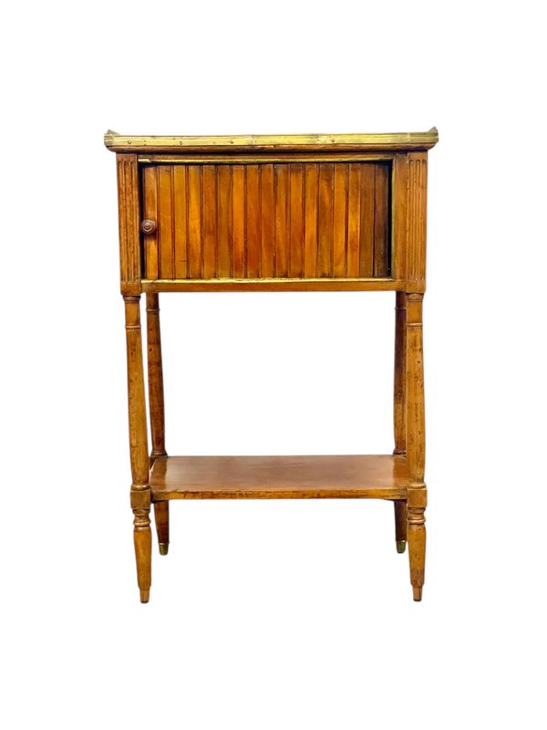 Table de chevet ou table d'appoint néoclassique en noyer, XVIIIe siècle