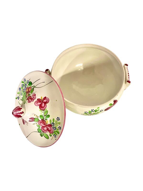 Soupière En Faïence 19ème, Style Keller & Guérin, Lunéville