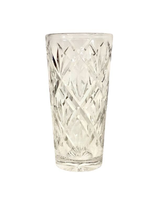 Vase en cristal taillé du XXe siècle