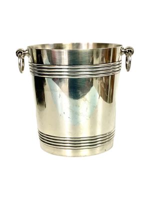 Seau à champagne en métal argenté des années 1930, collection « Gallia » par Christofle