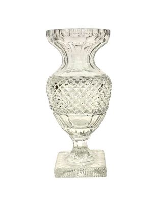 Saint-Louis (attributed) Diamond-Cut Medici Crystal Vase