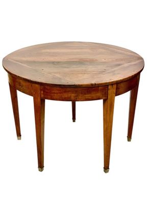Table de salle à manger ou console pliante en noyer du XIXe siècle