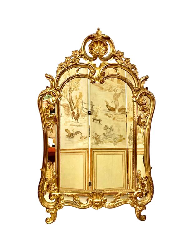 Rococo Revival Gilded Mirror