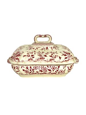 Légumier ancien à couvercle de Minton, modèle Montrose, XIXe siècle