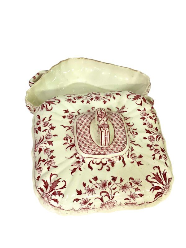 Légumier ancien à couvercle de Minton, modèle Montrose, XIXe siècle