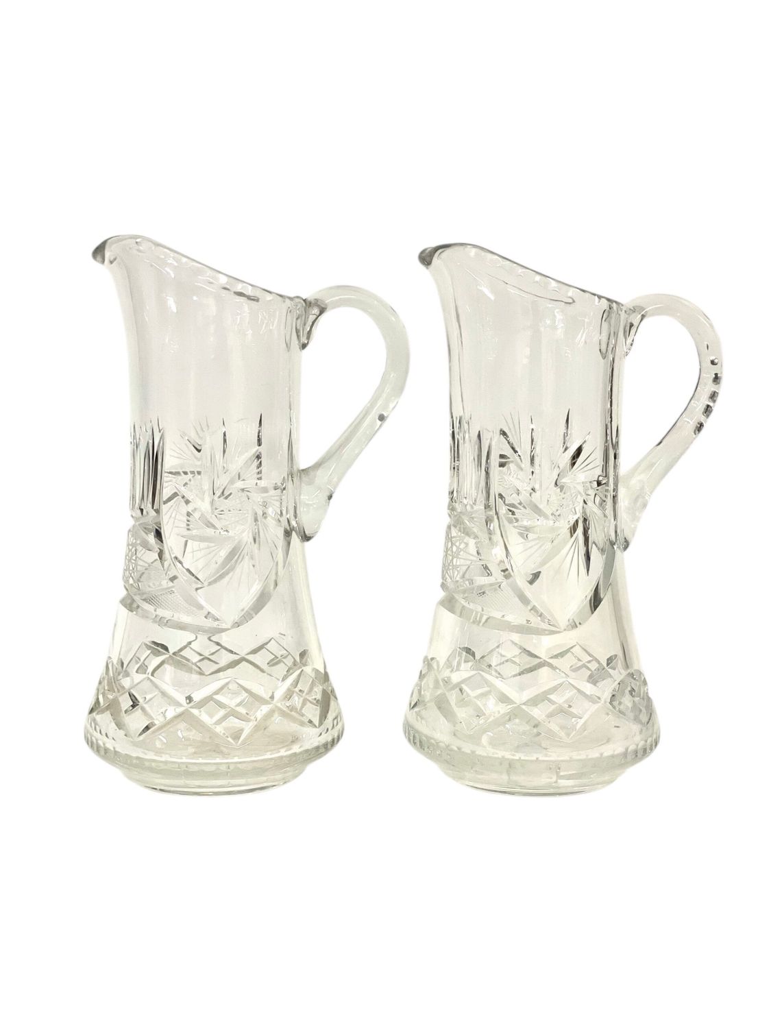 Pair of  Crystal Carafes in the Saint Louis Style 20th Century