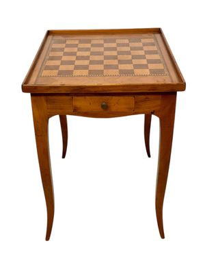 19th Century Petite Cherrywood Chessboard Table