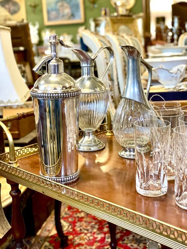 Exceptionnel siphon à eau de Seltz plaqué argent du XIXe siècle