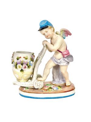 Winged Cherub 'Postman' Porcelain Figurine
