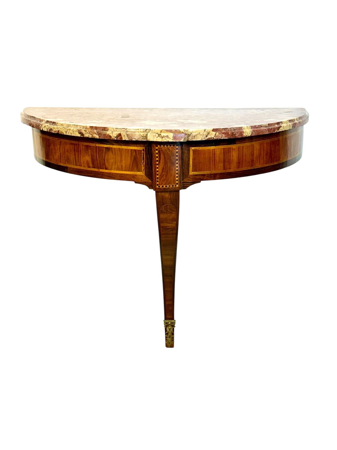 Console Murale Néoclassique avec Plateau en Marbre, France XVIIIe siècle