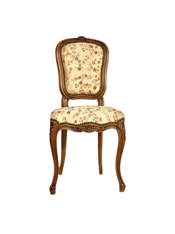 Chaise d'enfant tapissée de style Louis XV, XIXe siècle