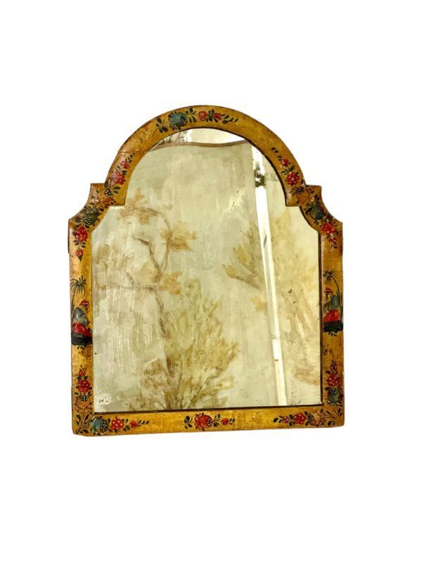 Miroir de table laqué de style chinoiserie d'époque XVIIIe siècle