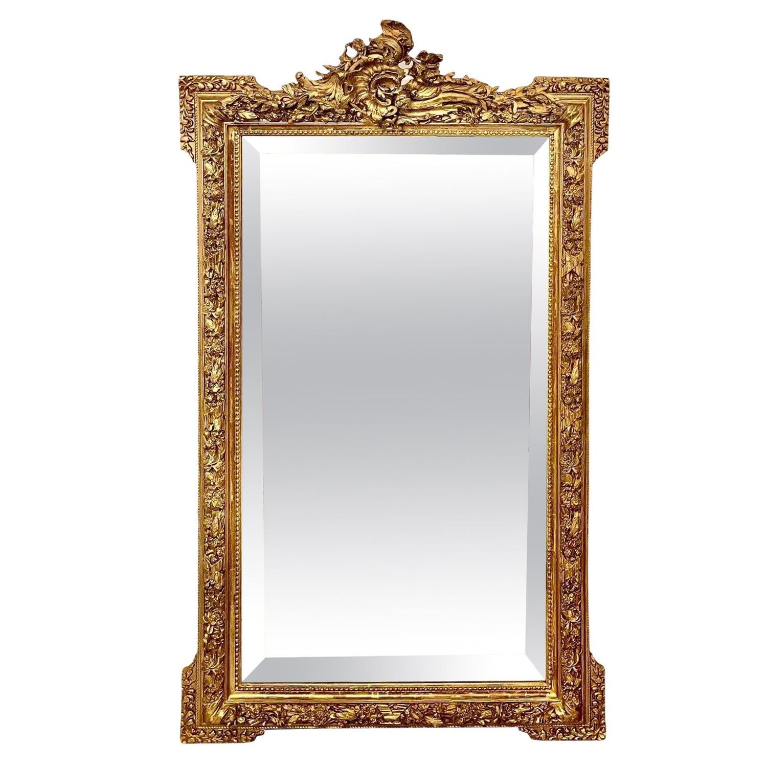 19th Century Outstanding Ornate Giltwood Mirror