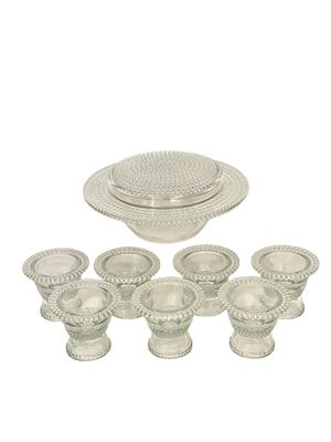 French René Lalique Nippon Breakfast Service of 8 Pieces