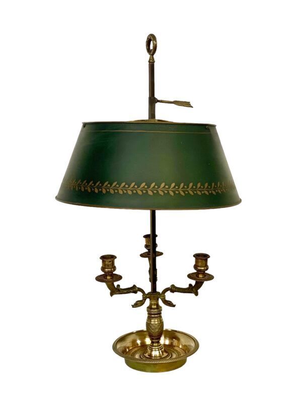 19th Century Empire Gilt Bronze Bouillotte Table Lamp