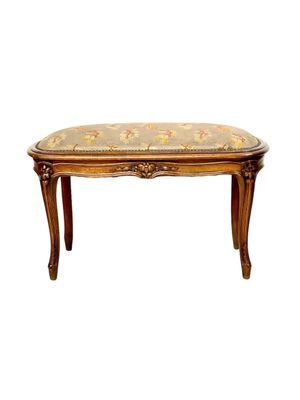 19th Century French Régence Style Walnut Piano Bench or Stool