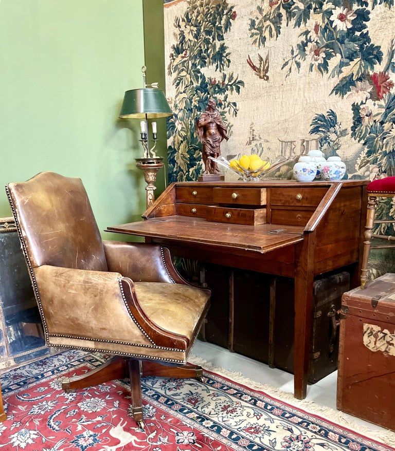 Grand tapis persan ancien en pure laine