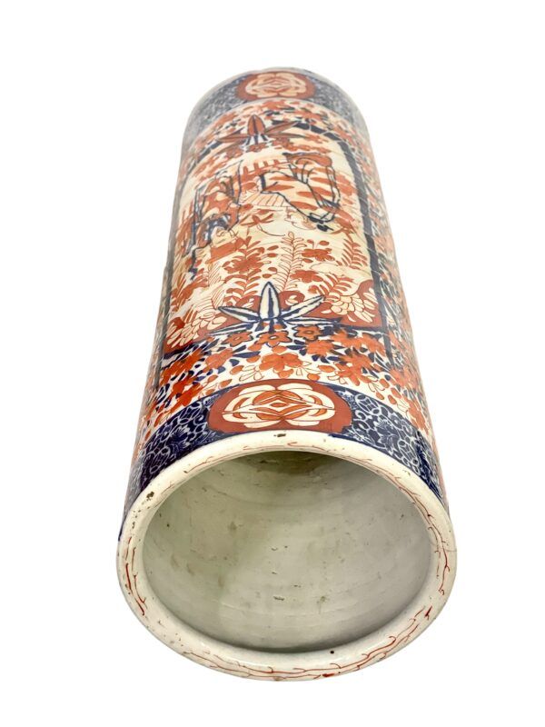 Porte-parapluies japonais en porcelaine Imari du XIXe siècle