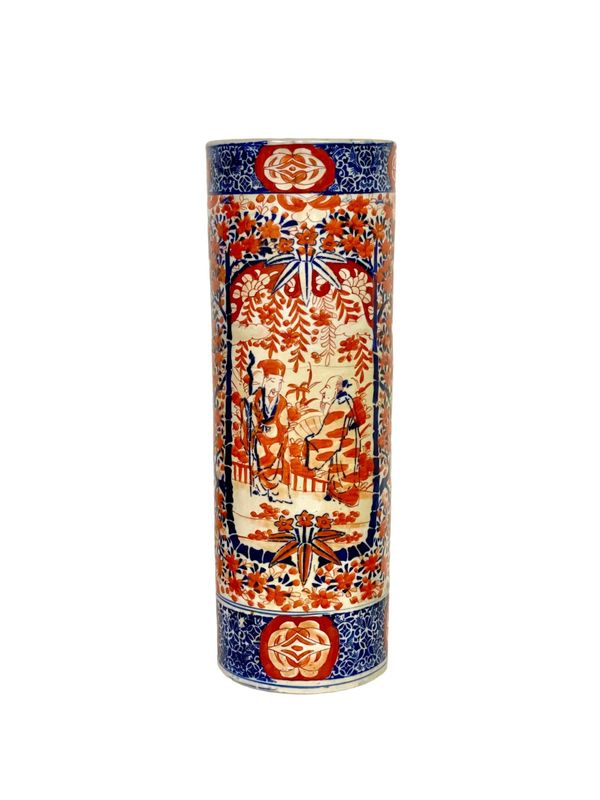 19th Century Japanese Imari Porcelain Umbrella Stand