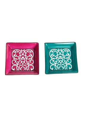 Hermès Pair of Porcelain Trinket or Cufflink Trays