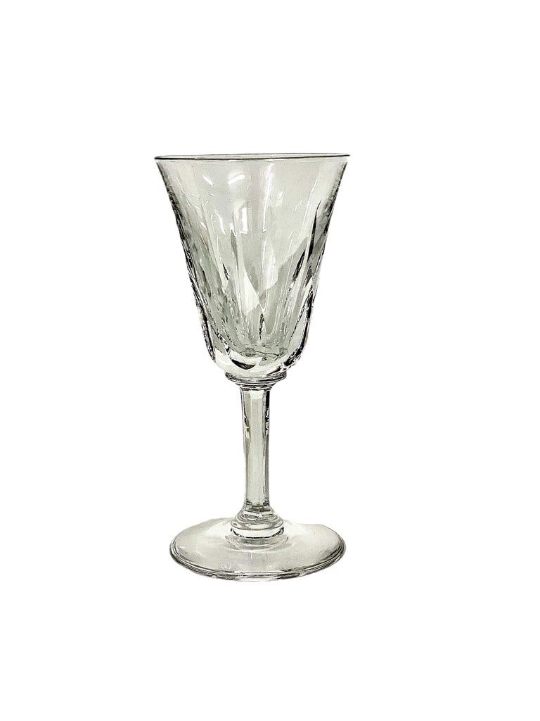 Lot de sept verres en cristal Saint-Louis