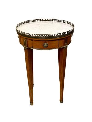Table Bouillotte Louis XVI avec mécanisme rotatif, XIXe siècle
